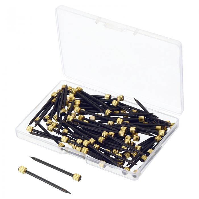 PATIKIL 写真掛け用の釘 100個入りのフォトウォール掛け金具 壁ピンフック 家庭の装飾に最適 5?30ポンドまでの重さに対応 金