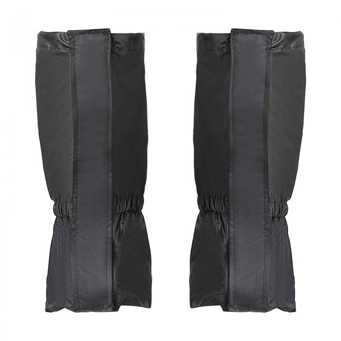 PATIKIL レッグゲ イター 防水シューカバー ハイキングゲ イター スノーブーツゲ イター 男性用＆女性用 ブラック S