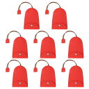 PATIKIL カーキーケース 8個のPUレザーキーポーチ キーフォブホルダー カーキーチェーンバッグスリーブ カーオフィスキー用のバックル レッド