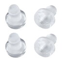 ステムバンパー 5mm ソフト ステムバンパー グライド パティオ アウトドア 家具 ガラステーブル デスクトップ アンチコリジョン 埋め込み式 クリア 4個入...