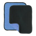 PATIKIL ボウリングボールタオル 25x20cm 2個入りマイクロファイバーパッド ボウリングボールの洗浄用 ブルー
