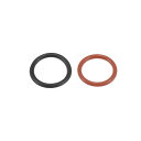 ACROPIX パワーステアリングポンプ Oリング 入口出口シール コネクタガスケット Hondaに対応 Accordに対応 ブラック レッド 2個(2)