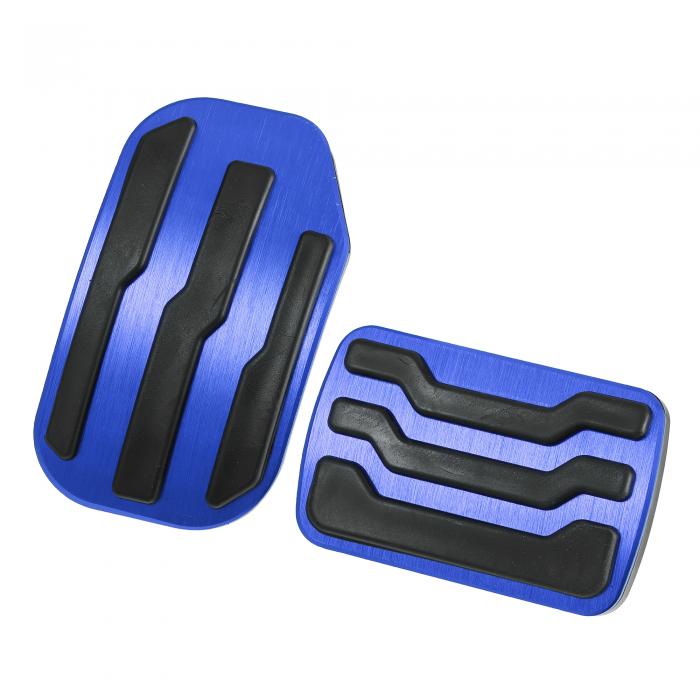 ACROPIX フットブレーキペダルパッド 滑り止め 燃料ガスアクセルペダルカバー アルミニウム合金 Fordに対応 F-150に対応 2015 2016 2017 2018 2019 2020に対応 ブルー 2セット