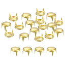 100個入り 10mm 金丸ドームスタッズ メタルクロービーズ ネイルヘッドリベット ス パイ クスタッズ スポット パンク ロック DIY レザークラフト 服...