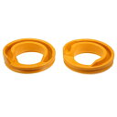 X AUTOHAUX 2個セットのイエローリアロアサスペンションコイルスプリングインシュレーターNo.13322648 Buickに対応 Regal 2014-2017用