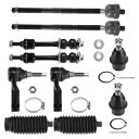 X AUTOHAUX Fordに対応F-150 2005-2008 2WD専用 10個セット フロントスウェイバーインナーアウターティーロッドローワーボールジョ...