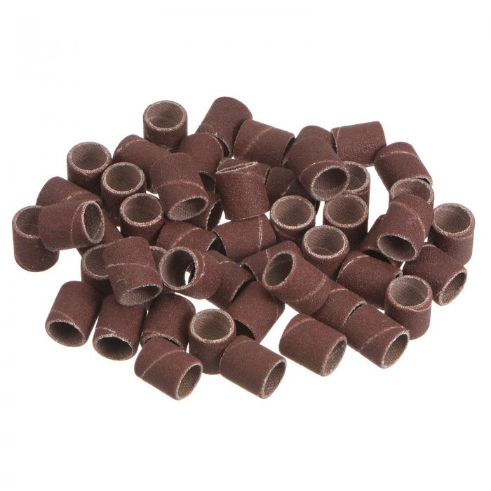 サンディングドラム 9.5 mm ミニサンディングスリーブ 180グリット サンディングバンド ドラムサンダー回転工具用 50個(4)