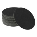 HEROFFIX サンドペーパーフック&ループサンディングシート125x125mmブラック100グリットラウンド効率的な研磨および研磨自動車製造および修理木工作業