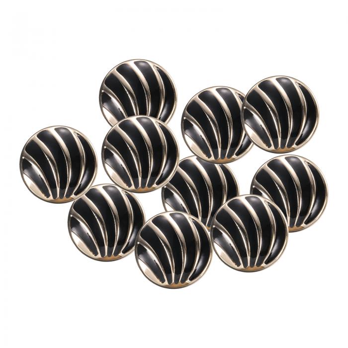 10個 34L 金ホワイトフェイクパールボタン 21mm 7/8" 直径 0.39" 厚さ プラスティック丸いボタン 交換..