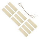 PATIKIL 120 x 32 mm ブランクウッドブックマーク 30個入り 長方形木製ブックマーク ページマーカー ジュートロープ付き 女性本愛好家DIYプ...