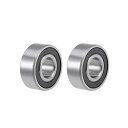 62202-2RS深溝ボールベアリング スタンピングスチール製 15 mm x 35 mm x 14 mm ダブルシールド ボールベアリングミニシールドベアリン...