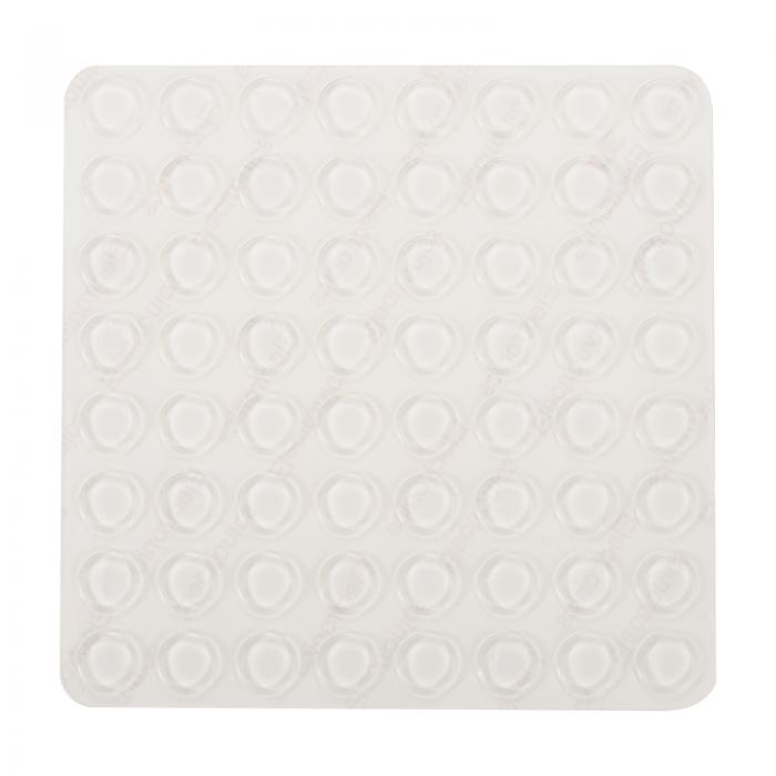 64個セット キャビネットドアバンパー 小型 自己粘着 クリアゴム キャビネット足 キャビネットパッド ドア家具引き出し用 12x2mm