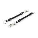 ロブスター 巻かれる ストリップ キーリング ブラック 2個入(4)