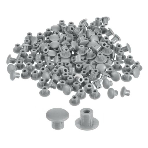 150個 ネジ穴プラグ 5mm(3/16インチ)直径 プラスチック製シェルフボタンフラッシュタイプ キャップ 家具キャビネットカップボード用 ライトグレー 150個 ネジ穴プラグ 5mm(3/16インチ)直径 プラスチック製シェルフボタンフラッシュタイプ キャップ 家具キャビネットカップボード用 ライトグレー