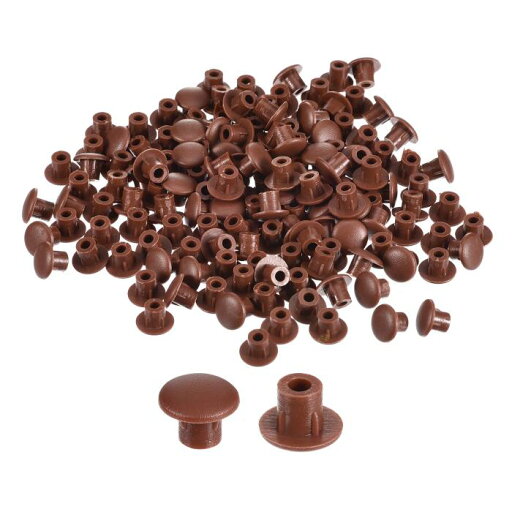 1000個 ネジ穴プラグ 5mm(3/16インチ)直径のプラスチック製シェルフボタンフラッシュタイプのキャップ 家具キャビネットカップボード用 レッド茶色 1000個 ネジ穴プラグ 5mm(3/16インチ)直径のプラスチック製シェルフボタンフラッシュタイプのキャップ 家具キャビネットカップボード用 レッド茶色