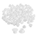 200個 ネジ穴プラグ 8mm（5/16インチ）直径のプラスチック製シェルフボタンフラッシュタイプのキャップ 家具キャビネットカップボード用 ホワイト