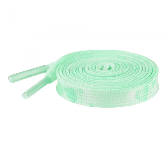 Elerevyo Flat Shoestrings Heart Printed Shoe Lace for Sneakers Athletic Shoelaces 1 Pair Light Green 140cm/55.1