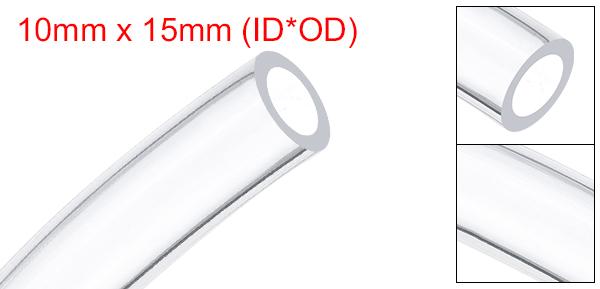 シリコーンチューブ 内径10mm 外径15mm 長さ2M 透明 シリコーンホース 高温用ホー...