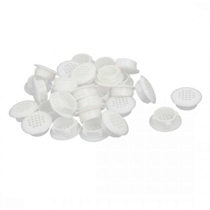 キャビネットエアベント ルーバーカバー メッシュ 丸い 30mm直径 30個入