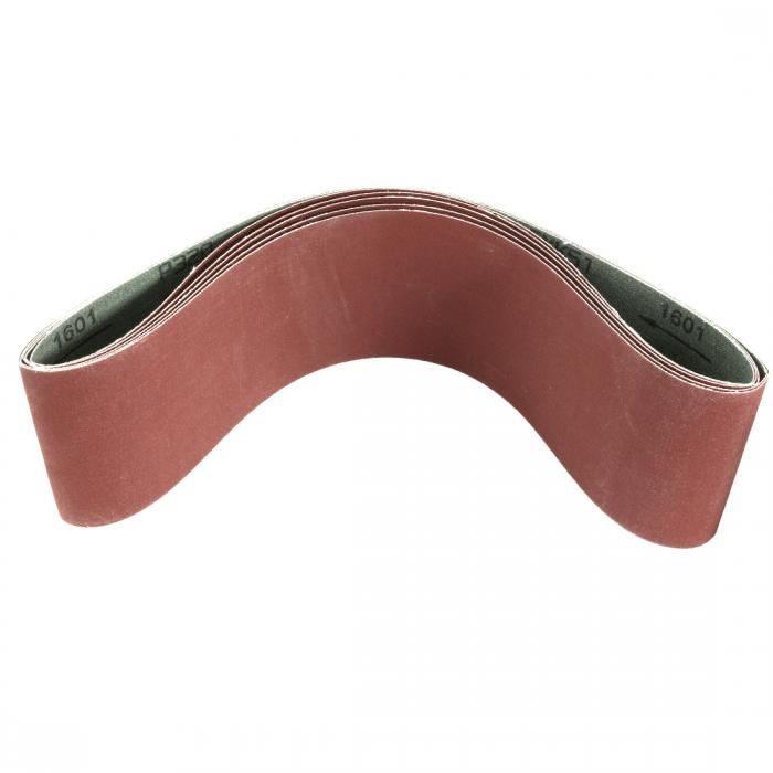 研磨ベルト 酸化アルミニウムサンディングベルト サンドベルト 320グリット ブラウン 6本入り