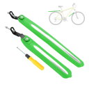 BULLSPANN 自転車フェンダーセット 自転車サイクリングタイヤフロントとリアマッドガード サイクリングバイクフェンダー 取り付けツール付き ロードバイク ...