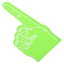 PATIKIL フォーム製指製品 45x22.5cm ナンバー1 DIY ブランク フォーム製　応援用 スポーツ　ゲーム　イベント用 緑