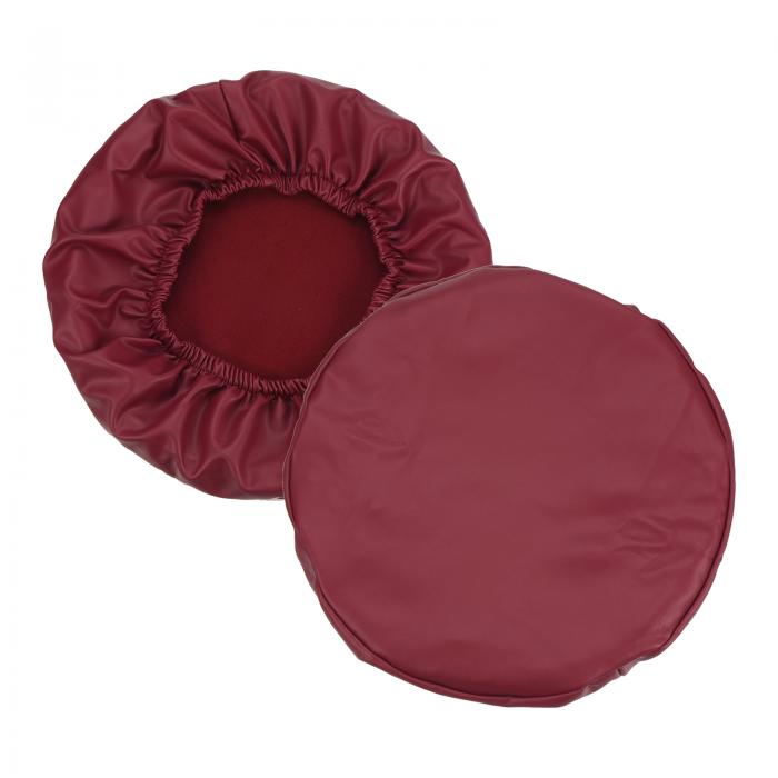 PATIKIL ラウンドバースツールカバー 2個 PUレザー ウォッシャブル 弾性 スツールクッションカバー 直..