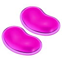 PATIKIL ジェルマウスリストレスト 2パックのマウスリストサポート エルゴノミックマウスパッドクッション コンピューターラップトップオフィス用 パープル