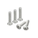 なべ頭機械ネジ #2-56x9.53 mm 304ステンレス鋼 18-8ネジ プラスドライブ 全ねじ ブライトフィニッシュ 100個(4)