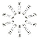 セラミックカートリッジヒューズ 2A 250V 6x25mm セラミックヒューズの高速ブロー交換 アンプ省エネランプバラスト用 10個