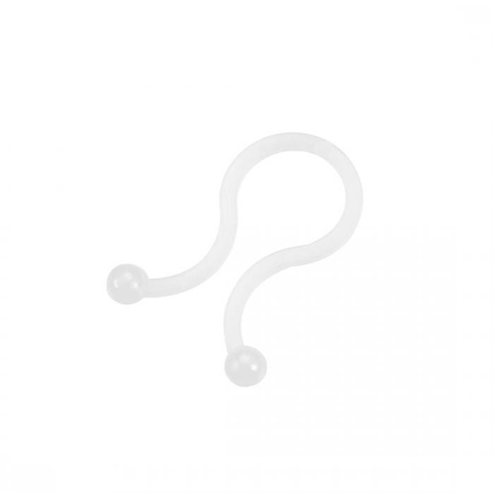 ツイストロックケーブルワイヤ ナイロン製タイ U状 空間節約 直径10.5mm ホワイト 200個入