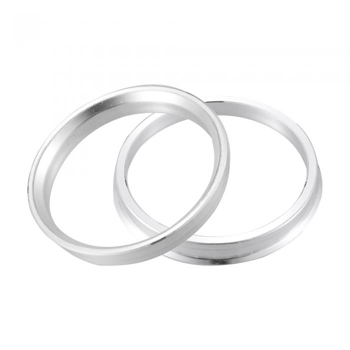 楽天ソウテンACROPIX カーハブ中心リング ユニバーサル 67.1 mm - 74.1 mm シルバートーン 2個