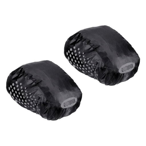 PATIKIL 防水ヘルメット用カバー バイクヘルメット用プロテクター 防風 防塵 安全反射ストライプ付き ロードバイク サイクリング用 ブラック 2個 PATIKIL 防水ヘルメット用カバー バイクヘルメット用プロテクター 防風 防塵 安全反射ストライプ付き ロードバイク サイクリング用 ブラック 2個