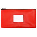 PATIKIL 27 x 15 cm マネーバンク デポジットバッグ ジッパー付き レザーレット 現金コインチェックウォレット ペンポーチバッグ 透明窓付き オ...