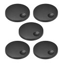 ポテンショメータノブ プラスチック製 ブラック 6 mmシャフト穴径 Dタイプ 5個入り D 6mm-5個-A