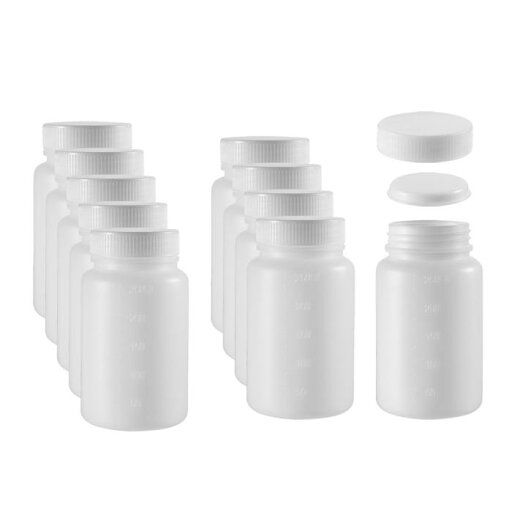 プラスチックラボ試ボトル サンプルシール収納容器 250ml/8.5oz 10個入り プラスチックラボ試ボトル サンプルシール収納容器 250ml/8.5oz 10個入り