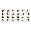 PATIKIL 15.2 x 5.1 cm プッシュプルドアサイン 3ペア アクリル 自己接着 バックサイン ドアステッカーサイン オフィス 店舗 カフェ ショップ用 ホワイト ブラック