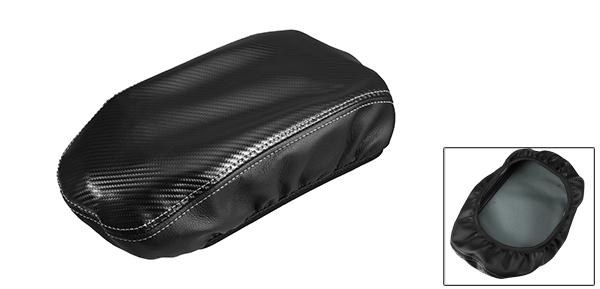 A ABSOPRO カーシートアームレストカバー 内装保護蓋 収納カバートリム K iaに対応 Op tima 2016-2020に対応 人口皮革 カーボンファイバーパターン ブラック グレー 2