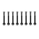 PATIKIL スケートボード用ハードウェア 1-1/4インチ / 31mm 8個 カーボン鋼製 スケートボードデッキ取り付け用ボルト&ナット ヘッド クルーザ...