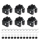 12個セットモップブルームホルダー壁掛け 304ステンレススチール製 モップブルームホルダー 浴室 キッチン オフィス用の壁掛けブルームハンガー 黒