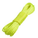 物干しロープ 衣類ロープ ナイロン製 イエローグリーン ハンキングコード ホーム室外用 9.4m長さ