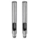 革穴パンチ 8 mm ストレート ラウンドパンチグロメットスナップ リベットセッター レザークラフト服ハンドバッグ生地カーテン用 2個入り