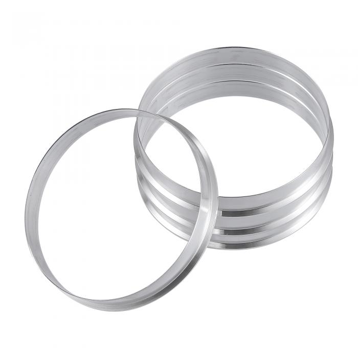 X AUTOHAUX 車のハブセントリックリングホイールボアセンタースペーサーの交換 アルミニウム合金 外径66.1mm - 内径65.1mm 4個