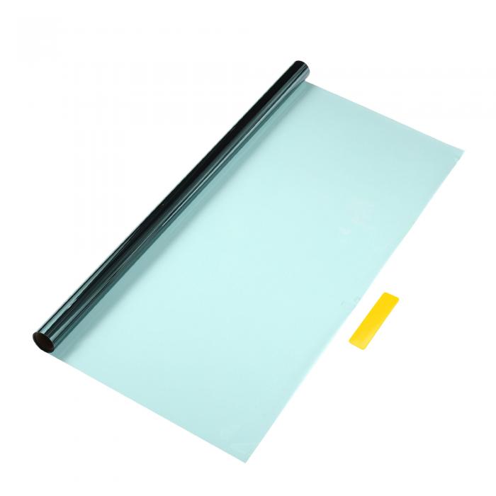 Motoforti ユニバーサルカーウィンドウティントフィルムプライバシーフィルム6.56フィートx23.62インチカーボン2PLY PETスカイブルー1枚VLT 60% IRR 26% URV 99%