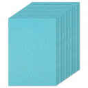 PATIKIL 20シートのライトブルーのグリッターカードストックペーパー 8.5x11インチ 250gsmのスクエアプレミアムスパークリーペーパークラフトカー...