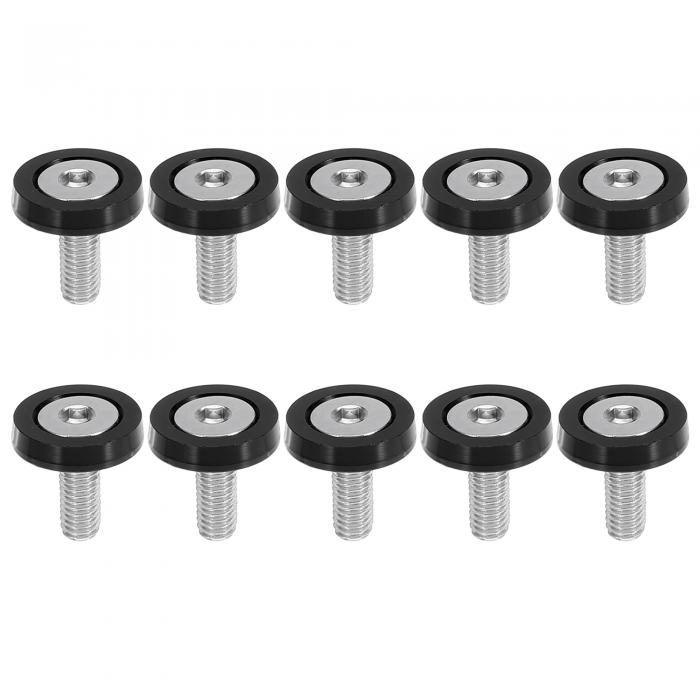 X AUTOHAUX ェンダーバンパーワッシャーボルト エンジンベイドレスアップファスナー M6x1.0 アルミニウ..