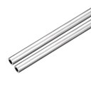アルミ丸型ストレートチューブ?30cm長さ?6mm内径?10mm外径?6063シームレス 2個