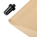 スピーカーグリルクロス 0.5m x 1.6m ステレオ メッシュ ファブリック 保護 防塵布 スピーカーグリルガイドペグ付き 家庭スピーカー 修理用 ライトイエロー