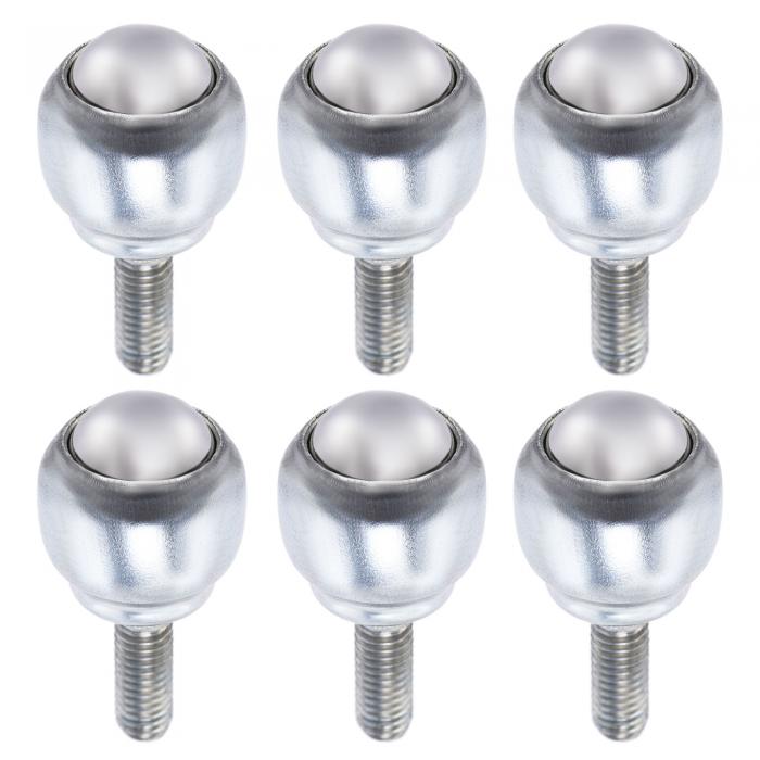 ボールトランスファー ベアリングユニット 炭素鋼 ボルト固定タイプ 伝送用 12 mm 8Kg 6個