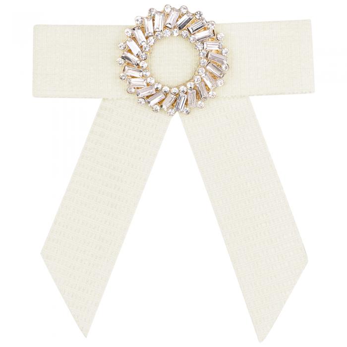 レディース ちょう結び ボウタイ ユニセックス アクセサリー 卒業生 ピンカラー ボウタイ ホワイト One Size